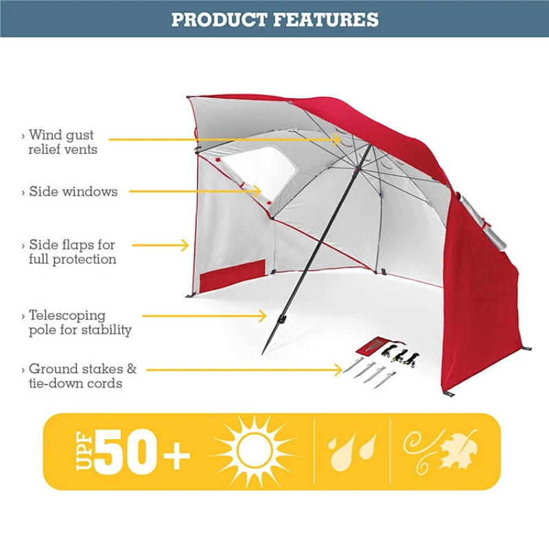Parasol de la tienda de la playa del parasol de la pesca deportiva impermeable de la nueva invención