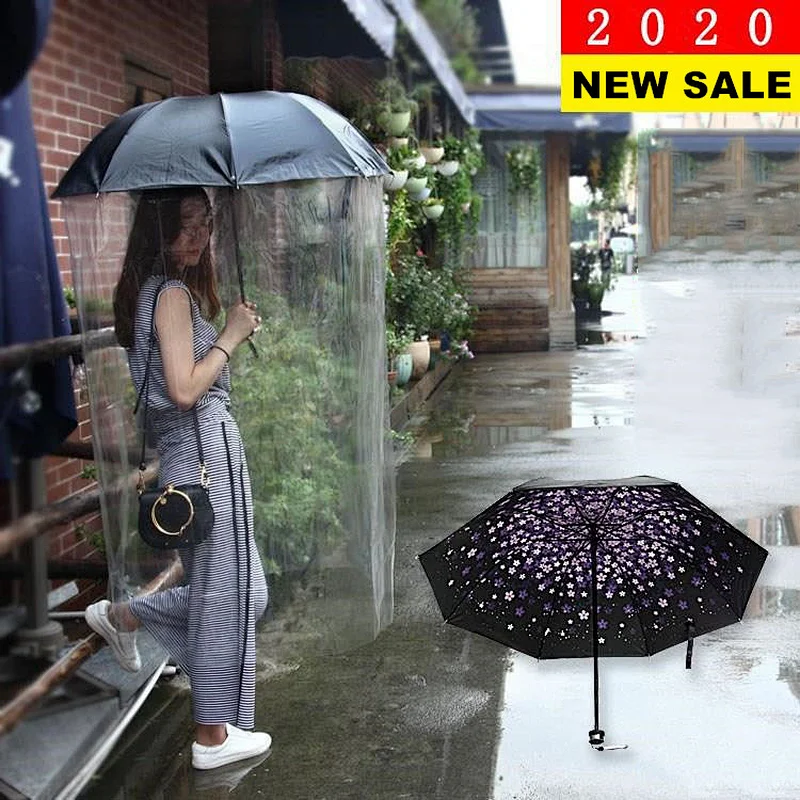 2020 nuevo diseño personalizado barato Anti-Virus protector de polvo de cuerpo completo impermeable paraguas plegable con cubierta de plástico de PVC
