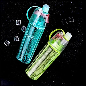 New Products 400ML 600ML Sport Plastic Fruit Infuser Drink Spray Shaker Water Bottle