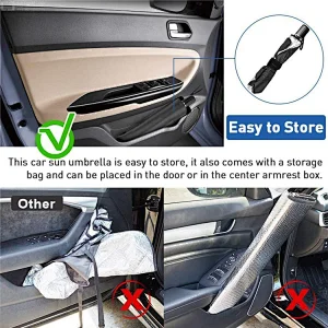 Best Business Gift Car Sun Shade Protector Parasol Auto Front Window Sunshade Covers Car Sun Windshield Protection umbrella