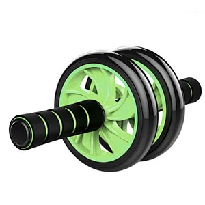 Double-wheeled Updated Abs Abdominal Press Wheel Rollers Training Gym Exercise Equipment for Body Building Fitness