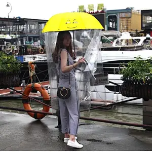 2020 New Design Custom Cheap Anti-Virus Dust Protective Full Body Raincoat Sun Fold Umbrella With Plastic PVC Cover