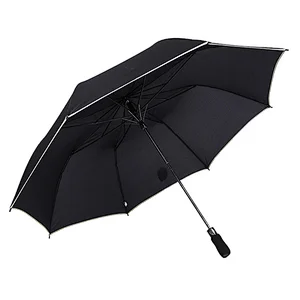 27inch big size high quality customized golf 2 fold umbrella with print logo