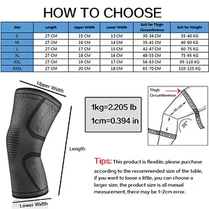 Wholesale Athletic Knee Brace High Quality Compression Sports Basketball Yoga Knee Pads Anti-slip athletics knitting sleeve