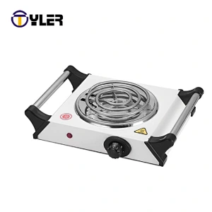 Double coil electric hot plate with handle NEW