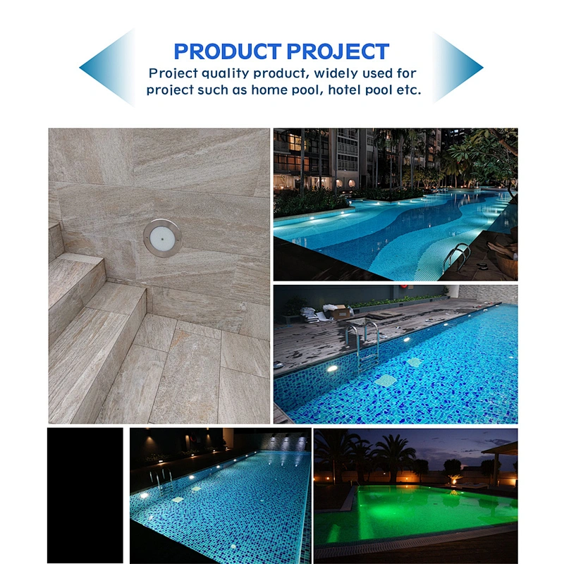35W 12V AC/DC Stainless Steel Submersible LED Surface Pool Light