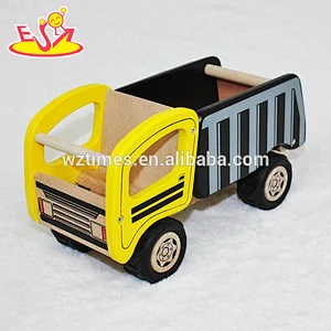 wholesale funny children wooden toy trucks for construction W04A291
