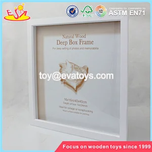 Wholesale great kids wooden white picture frame best selling wooden white picture frame W09A007