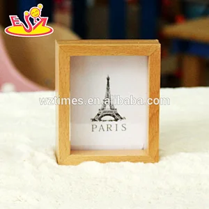 2018 wholesale kids wooden photo frame cheap baby wooden photo frame high quality children wooden photo frame W09A054