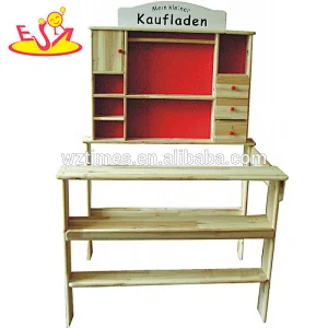Wholesale pretty wooden grocery store toy for role play sellers and customers W10A047