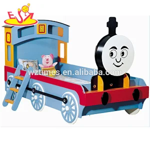 2018 wholesale wooden kids train bed high quality wooden kids train bed best sale wooden kids train bed W08A063