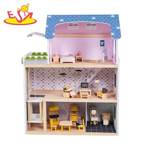 Buy Wholesale China New Arrival Children Large Wooden Dolls House Furniture  Sets With Elevator W06a355c & Wooden Dolls House Furniture Sets at USD 35