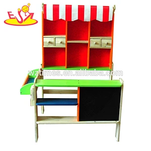 Wholesale pretend play mini wooden supermarket toy for toddler W10A043