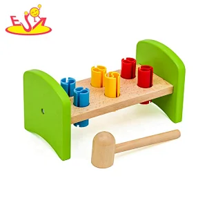 2019 New arrival educational wooden kids toy hammer for wholesale W11G054