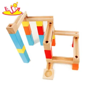 2019 Top fashion 107 PCS educational wooden marble run set for children W04E084