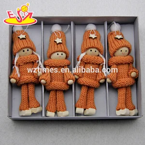2018 New products Christmas wearing warming wooden doll making supplies W02A245