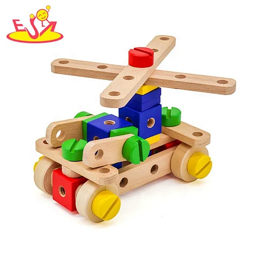 New design educational wooden nuts and bolts toys for children W03C029