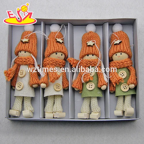 2018 New products Christmas wearing warming wooden doll bodies W02A247