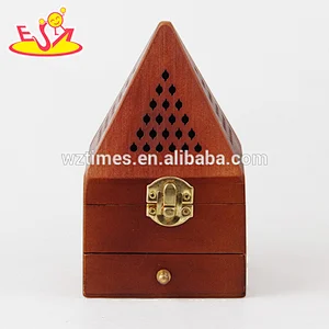 2018 Wholesale high quality classical style wooden incense burner household wooden incense burner W02A258