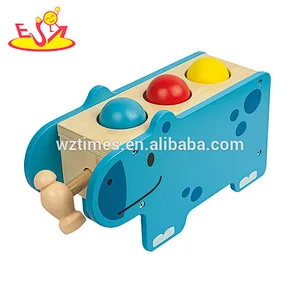 2018 wholesale baby wooden pounding game top fashion kids wooden pounding game popular children wooden pounding game W11G033