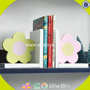 wholesale fashion children wooden bookend popular baby wooden bookend W08D052A