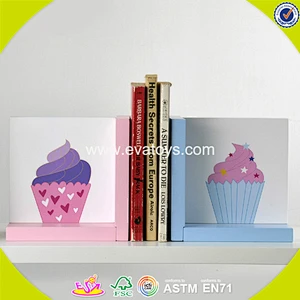 wholesale kids wooden bookend resin fashion children wooden bookend resin W08D057