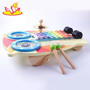 wholesale hot sale baby wooden musical keyboard new fashion children wooden musical keyboard W07A097