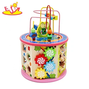 New arrival educational wooden kids activity cube with Xylophone W11B153E