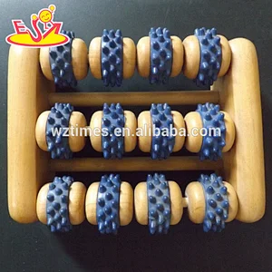 Wholesale best selling wooden foot roller massager used to soothing foot muscles W02A135