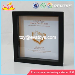 Wholesale special home decoration wooden black craft photo frame W09A020