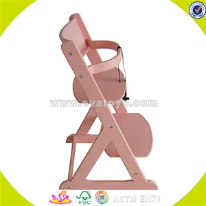 wholesale Wooden Baby High Chair for kids best quality wooden toy high chair for children W08F022