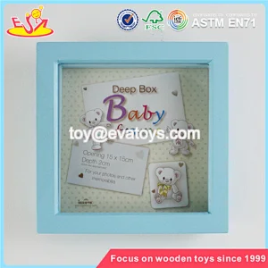Wholesale fashionable household wooden blue picture frame W09A015