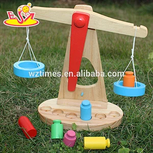 wholesale Brand new wooden balance scale toy preschool wooden balance scale toy W11F053
