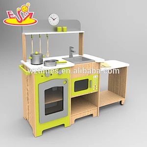 Wholesale new design europe style children's play wooden kitchen toy W10C249