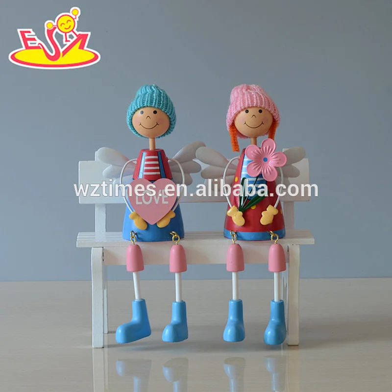 2018 New design wooden decoration doll cheap wooden decoration doll newly wooden decoration doll W02A143