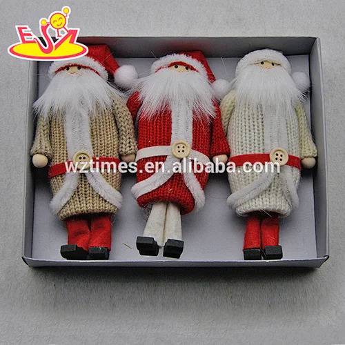 2018 New products Christmas lovely wooden dolls for little girls W02A244