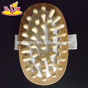 Wholesale promotional wooden manual roller massager used for body muscle relax W02A124