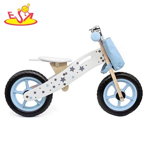 2020 new arrival blue wooden baby balance bike for walking learning W16C194D
