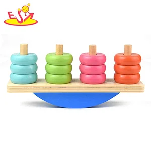 2020 new design wooden stackable learning blocks for children W11F089