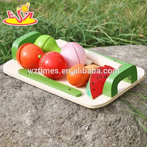 2018 New design wooden fruit cut toy children wooden fruit cut toy baby wooden fruit cut toy W10B177