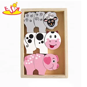 New arrival wooden block puzzle game for toddlers W13E028