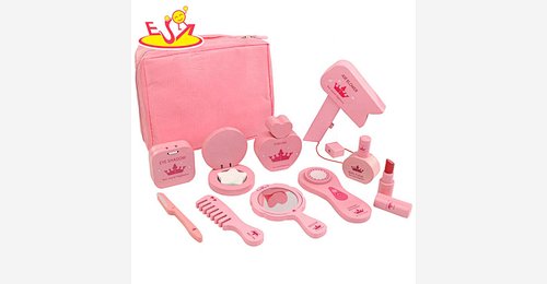 2020 New released pretend play wooden toy makeup set for kids W10D276