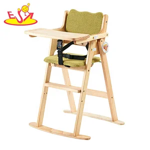 2020 most popular wooden baby trend high chair in green W08F052