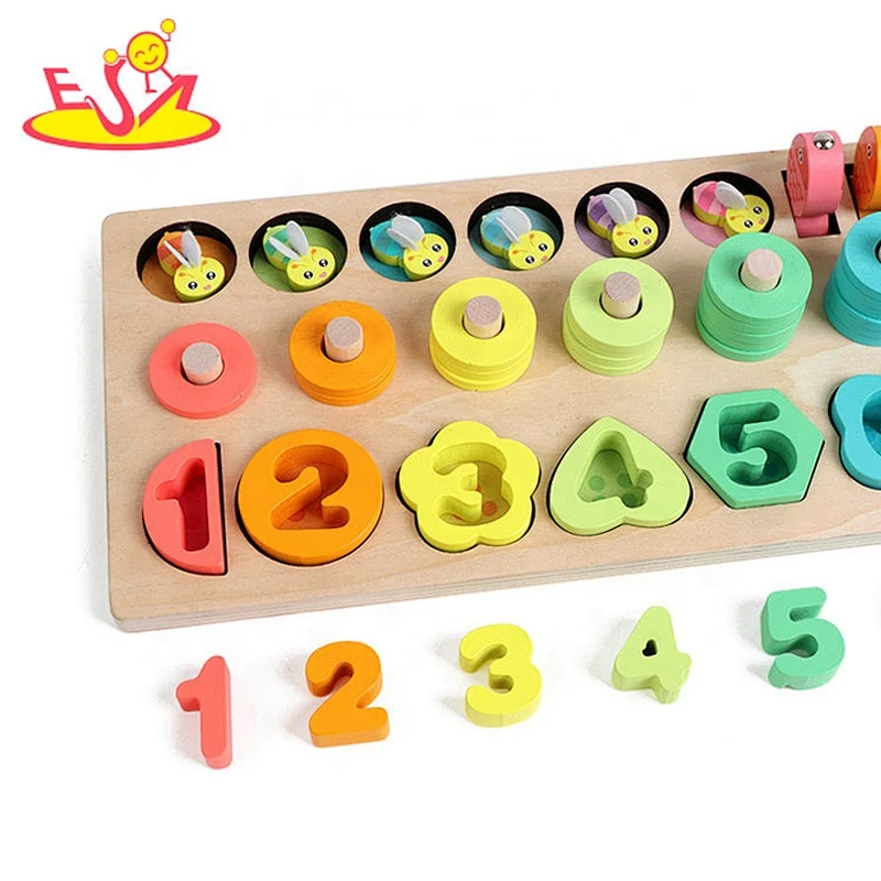 2020 high quality educational wooden matching toys for toddlers W12D195