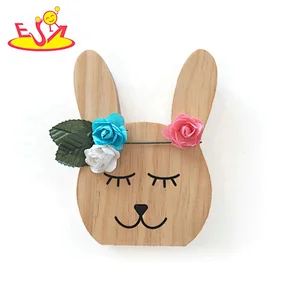 Best design lovely animal natural wood crafts for kids W02A358