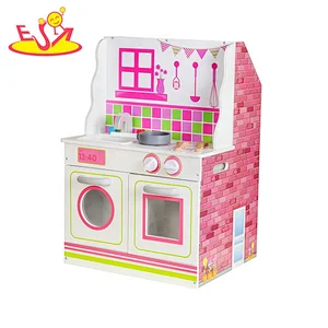 2020 New arrived 2in1 wooden miniature dollhouse kitchen for girls W06A383