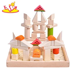 2020 wholesale kids wooden building blocks with box W13A215B
