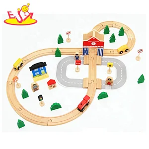 2020 New hottest small wooden toy train track for boys W04C193