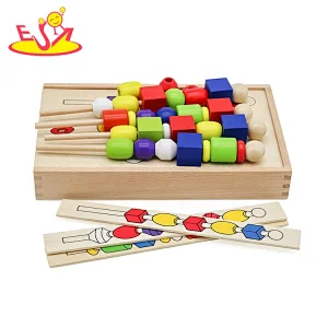 New arrival intelligent wooden beaded toy for kids W12E043