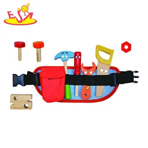 2020 New arrival preschool wooden kids toy tool belt for wholesale W03D131